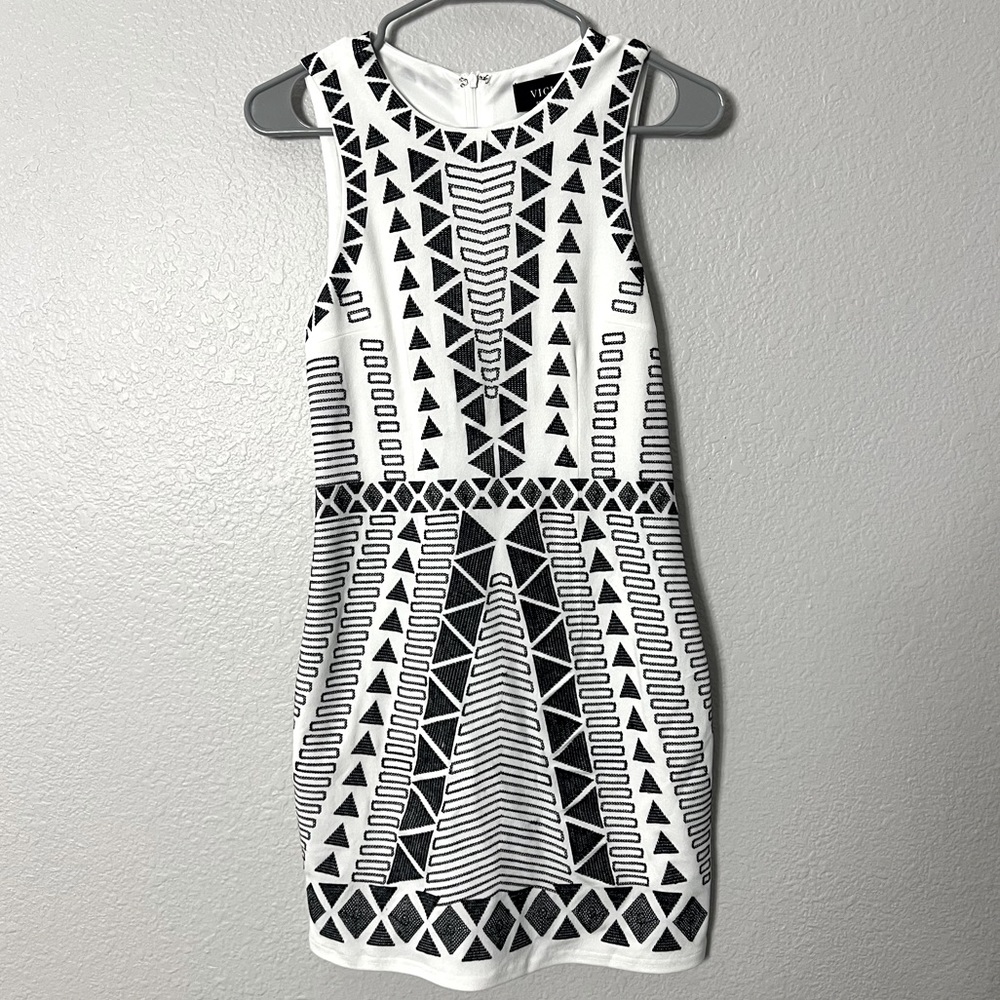 Vici White & Black Dress